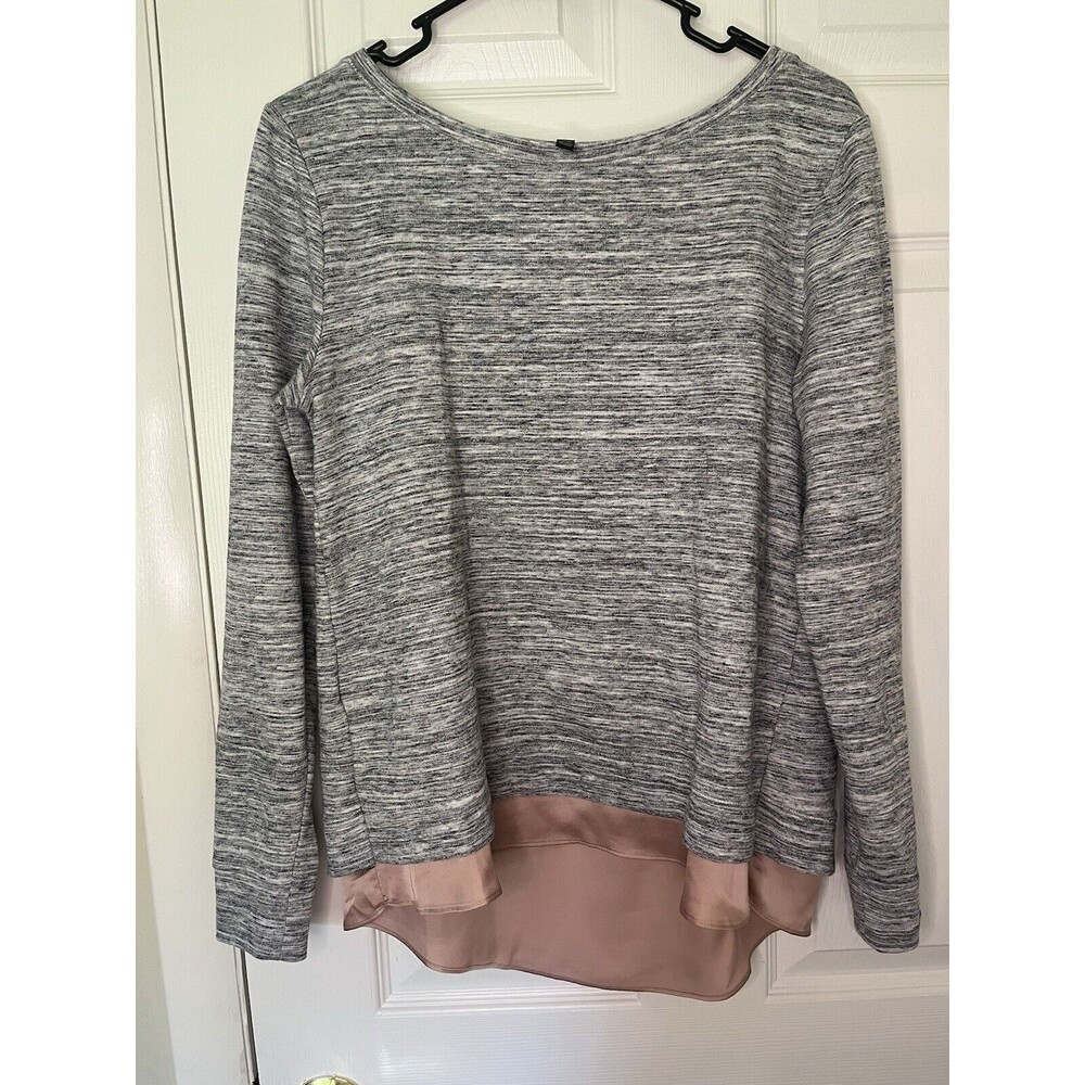 WHITE HOUSE BLACK MARKET Women's Layered Look Size S Long Sleeve Top Shirt